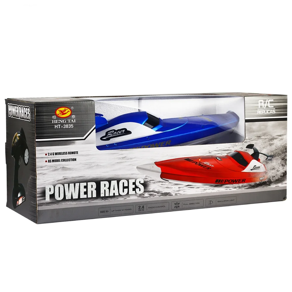 Rc boat 3835 2.4G 30-40KM/H waterproof led light 48cm large electric high speed remote control racing Speedboat boat vs T10-A
Rc boat 3835 2.4G 30-40KM/H waterproof led light 48cm large electric high speed remote control racing Speedboat boat vs T10-A