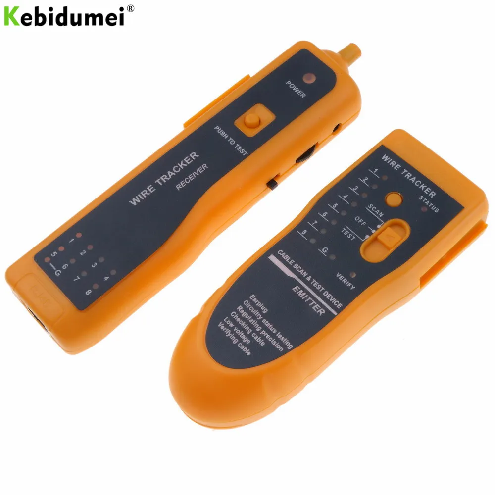 kebidumei Detector Line Finder RJ11 RJ45 Cat5 Cat6 Telephone Wire Tracker Tracer Toner Ethernet LAN Network Cable Tester
kebidumei Detector Line Finder RJ11 RJ45 Cat5 Cat6 Telephone Wire Tracker Tracer Toner Ethernet LAN Network Cable Tester