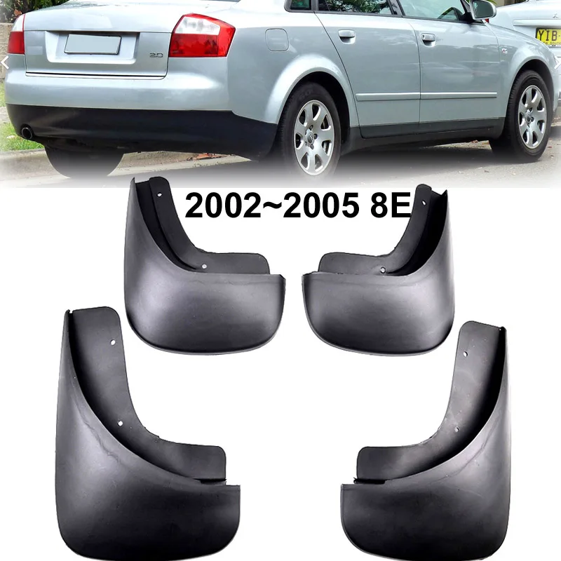Set Molded Car Mud Flaps For Audi A4 B6 2002-2005 8E Mudflaps Splash Guards Mud Flap Mudguards Fender Styling 2004 2003
Set Molded Car Mud Flaps For Audi A4 B6 2002-2005 8E Mudflaps Splash Guards Mud Flap Mudguards Fender Styling 2004 2003