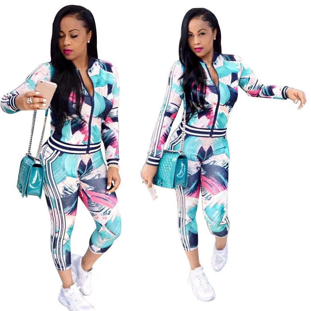 Newly Women Fitness Yoga Suit Flower Print Gym Workout Clothing Gym Sports Tops+Pants 2pcs Set m99 
Newly Women Fitness Yoga Suit Flower Print Gym Workout Clothing Gym Sports Tops+Pants 2pcs Set m99