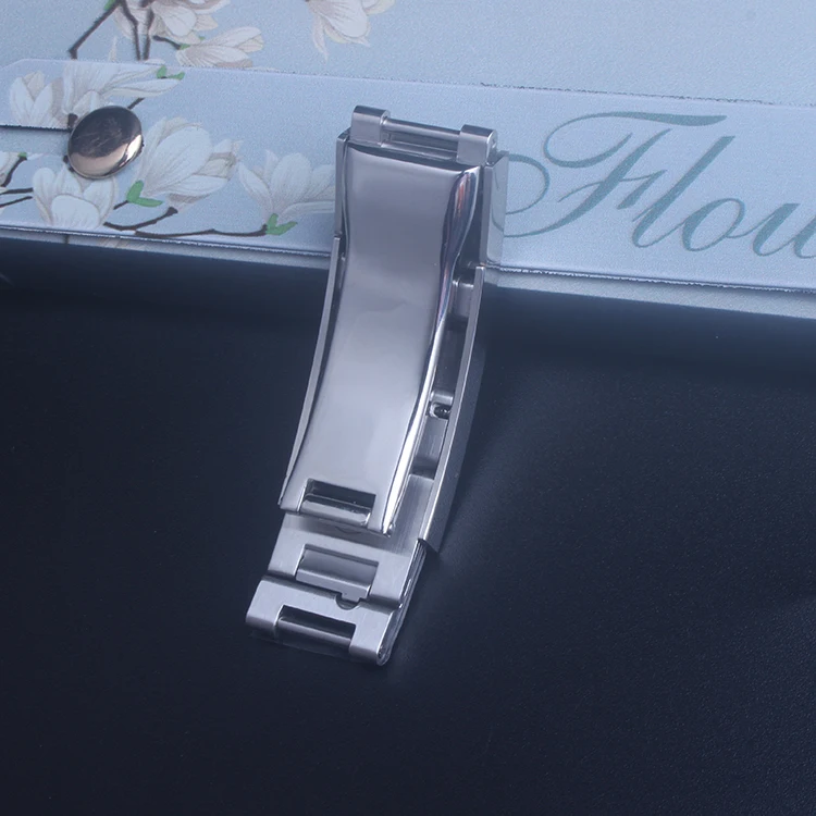 16mm 316L Stainless Steel Deployment Buckle Silver Oyster Clasp Glidelock for Rubber Leather WatchBand For RX
16mm 316L Stainless Steel Deployment Buckle Silver Oyster Clasp Glidelock for Rubber Leather WatchBand For RX