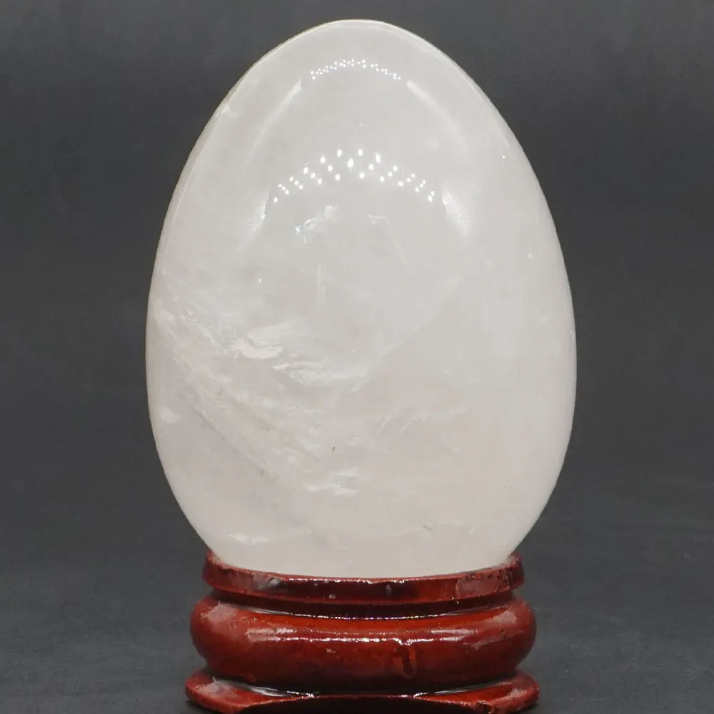 35*49MM Clear Quartz Stone Egg Natural Gemstone Crystal Mineral Healing Ball Home decoration accessory Kegel Massage Yoni Egg
35*49MM Clear Quartz Stone Egg Natural Gemstone Crystal Mineral Healing Ball Home decoration accessory Kegel Massage Yoni Egg