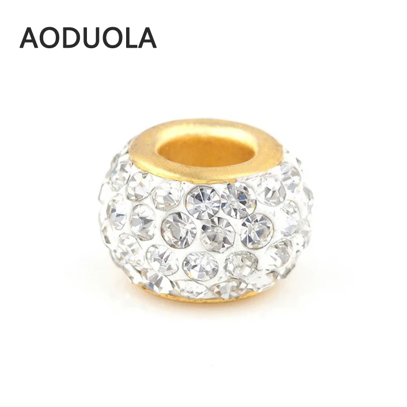 10 Pcs a Lot 4 Rows Rhinestone gold Beads Round DIY Spacer European Murano Czech Bead Charm Fit For Pandora Charms Bracelet
10 Pcs a Lot 4 Rows Rhinestone gold Beads Round DIY Spacer European Murano Czech Bead Charm Fit For Pandora Charms Bracelet