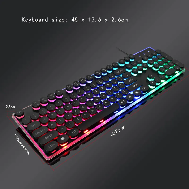 New Wired Keyboard 104 Keys 3 Backlit Color Multimedia Ergonomic Keyboard for Laptop PC EM88
New Wired Keyboard 104 Keys 3 Backlit Color Multimedia Ergonomic Keyboard for Laptop PC EM88