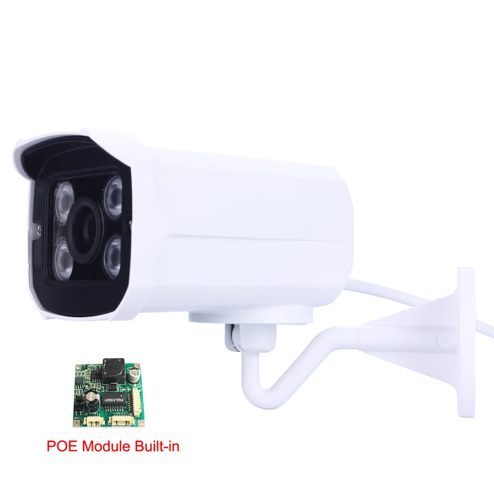 H.265 HI3516D + 1/3 "OV4689 DSP 4MP 6 мм объектив пулевидный ONVIF IP Камера с модуль порта вызова |