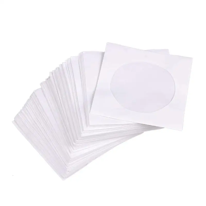 95Pcs Mini Protective White Paper CD DVD Disc Storage Bag Case Envelopes Flap
95Pcs Mini Protective White Paper CD DVD Disc Storage Bag Case Envelopes Flap