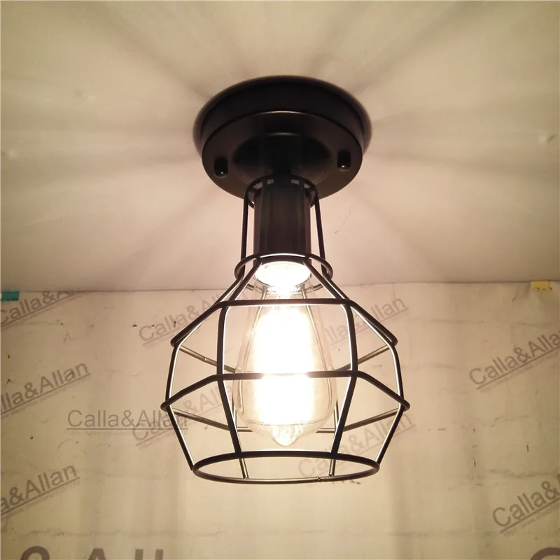 Edison Iron Retro Vintage Ceiling light fixture cage shade E27 Fitting Lamp Bulb Cage Bar Cafe Decor cage Lampshade Lamp
Edison Iron Retro Vintage Ceiling light fixture cage shade E27 Fitting Lamp Bulb Cage Bar Cafe Decor cage Lampshade Lamp