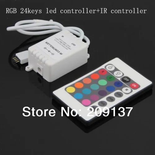 ИК пульт дистанционного управления светом 12 В 24 клавиши контроллер RGB 6A для