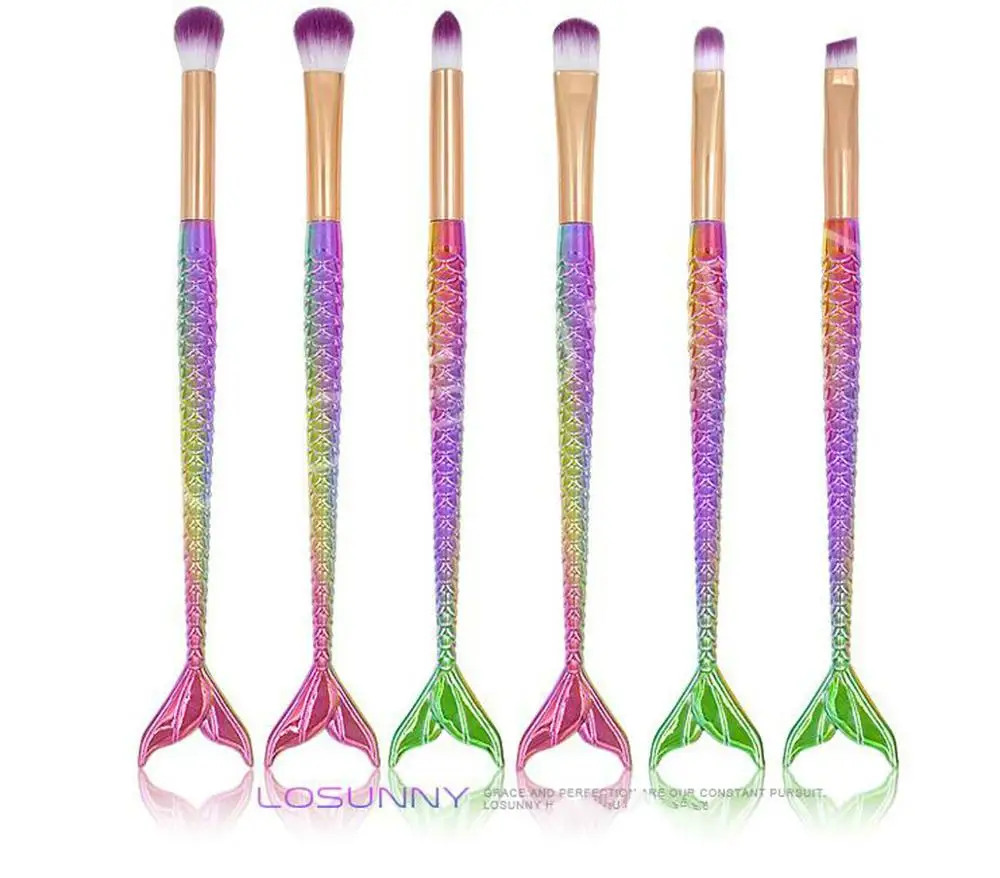 LOSUNNY 6 Pcs Small Mermaid Tail Eyeshadow Brush Eye Brush Makeup Brush Set Makeup Beauty Tools Purple Handle
LOSUNNY 6 Pcs Small Mermaid Tail Eyeshadow Brush Eye Brush Makeup Brush Set Makeup Beauty Tools Purple Handle