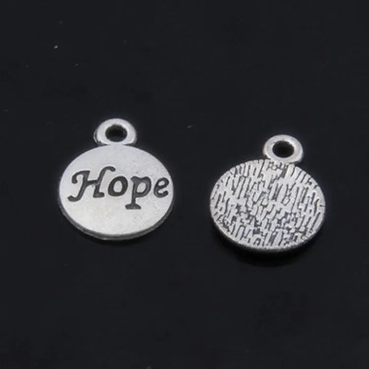 60pcs Charms hope lettering plate Pendants 12x15mm 0.7g Antique silver Handmade Jewelry Making DIY Europe alloy accessories
60pcs Charms hope lettering plate Pendants 12x15mm 0.7g Antique silver Handmade Jewelry Making DIY Europe alloy accessories