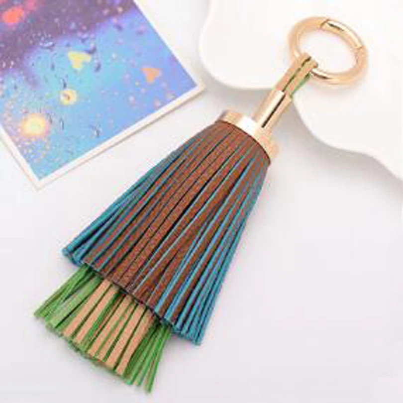 Fashion Luxury Two-layer PU Leather Tassel Bag Keychain Women Handbag Key Chain Ring Holder Accessories Car Pendant R262
Fashion Luxury Two-layer PU Leather Tassel Bag Keychain Women Handbag Key Chain Ring Holder Accessories Car Pendant R262