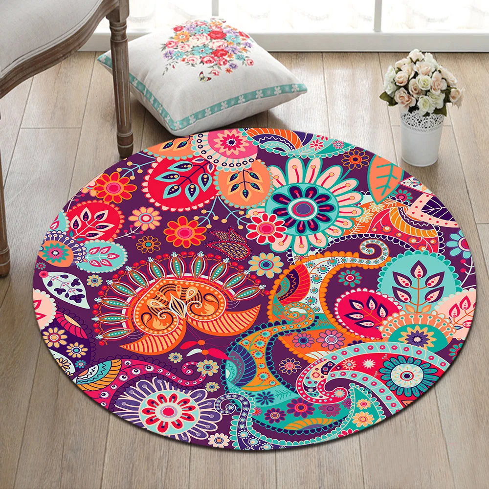 Carpet Colorful Cartoon Paisley Mandala Pattern Home Decor Area Rug Living Room Bedroom Mat Crawling Mat Non-slip
Carpet Colorful Cartoon Paisley Mandala Pattern Home Decor Area Rug Living Room Bedroom Mat Crawling Mat Non-slip