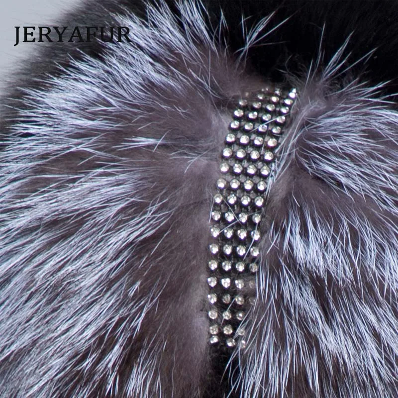 JERYAFUR Hot-selling Natural Black Mink Fox Fur Hat Knitted Hat Russian Fashion Fur Ski Hat Winter Women's Travel Cap
JERYAFUR Hot-selling Natural Black Mink Fox Fur Hat Knitted Hat Russian Fashion Fur Ski Hat Winter Women's Travel Cap