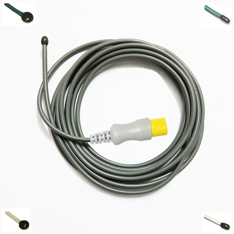 2pin 0011-30-37393 Adult/Pediatric skin surface/esophageal/rectal Temperature probe and adapter cable for Mindray PM6800
2pin 0011-30-37393 Adult/Pediatric skin surface/esophageal/rectal Temperature probe and adapter cable for Mindray PM6800