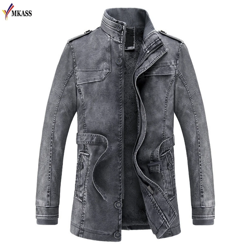 New Mens Winter Jacket Men Long Wool Leather Stand Collar Jackets Coat Warm Windbreaker Outwear Parkas chaquetas hombre 3XL
New Mens Winter Jacket Men Long Wool Leather Stand Collar Jackets Coat Warm Windbreaker Outwear Parkas chaquetas hombre 3XL
