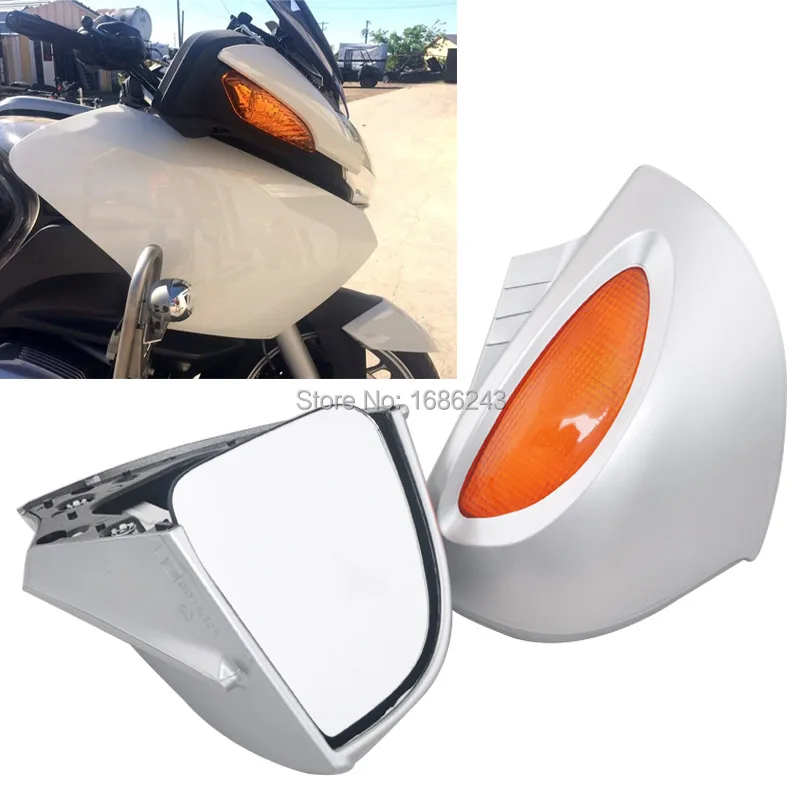 Sliver Motorcycle Rearview Side Mirrors Amber Turn Signal Lens Fits For BMW R1100 RT R1100 RTP R1150 RT
Sliver Motorcycle Rearview Side Mirrors Amber Turn Signal Lens Fits For BMW R1100 RT R1100 RTP R1150 RT