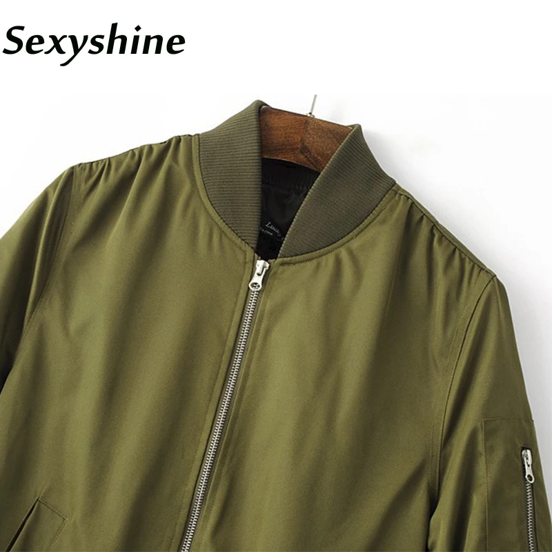 Bomber Jacket Women Long Sleeve Basic Coats 2018 new fashion spring autumn female casual solid zipper up short Outerwear Jackets
Bomber Jacket Women Long Sleeve Basic Coats 2018 new fashion spring autumn female casual solid zipper up short Outerwear Jackets