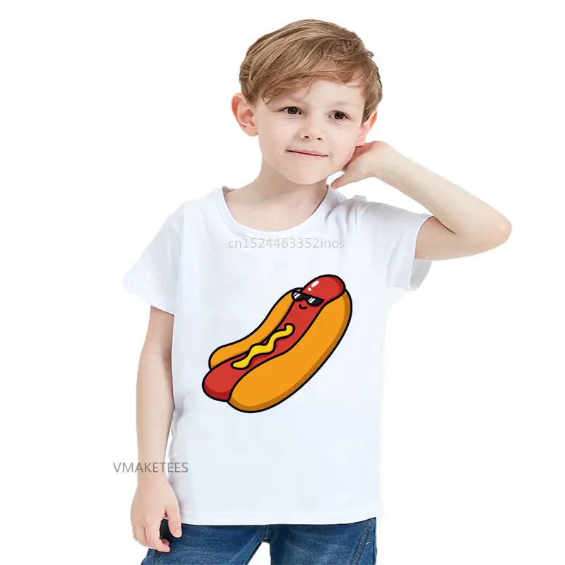 2018 Summer Girls & Boys Short Sleeve T shirt Children Enjoy Hot Dog Cute Print T-shirt Baby Kids Cartoon Funny Clothes,ooo5688
2018 Summer Girls & Boys Short Sleeve T shirt Children Enjoy Hot Dog Cute Print T-shirt Baby Kids Cartoon Funny Clothes,ooo5688
