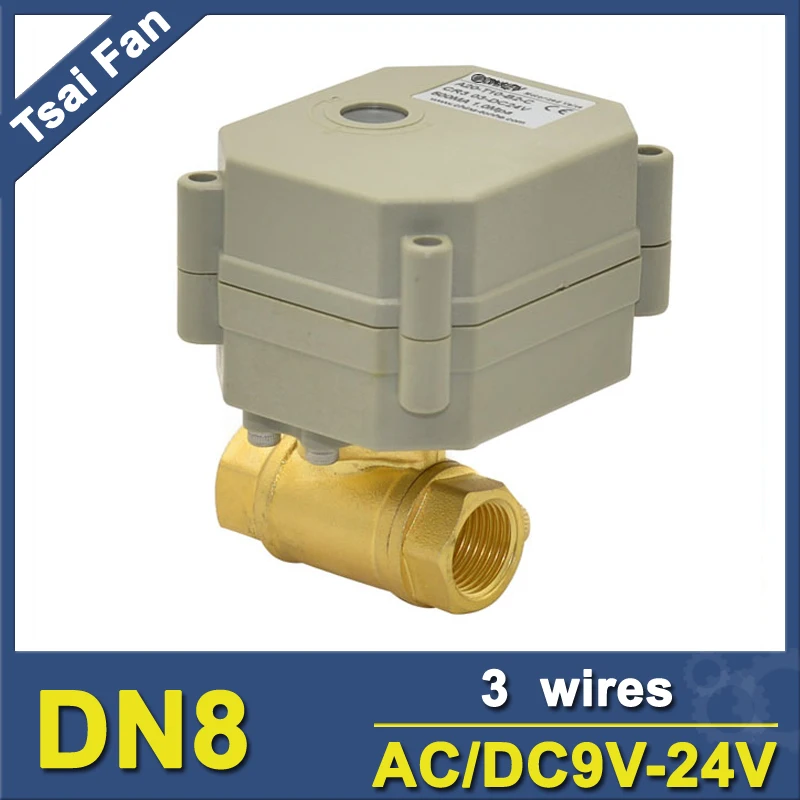 TF8-B2-C 9V 12V 24V 3/7 провода 2 способа латунь 1/4 ''(DN8) Электрический моторизованный клапан металла с индикатором металла шестерни
TF8-B2-C 9V 12V 24V 3/7 провода 2 способа латунь 1/4 ''(DN8) Электрический моторизованный клапан металла с индикатором металла шестерни