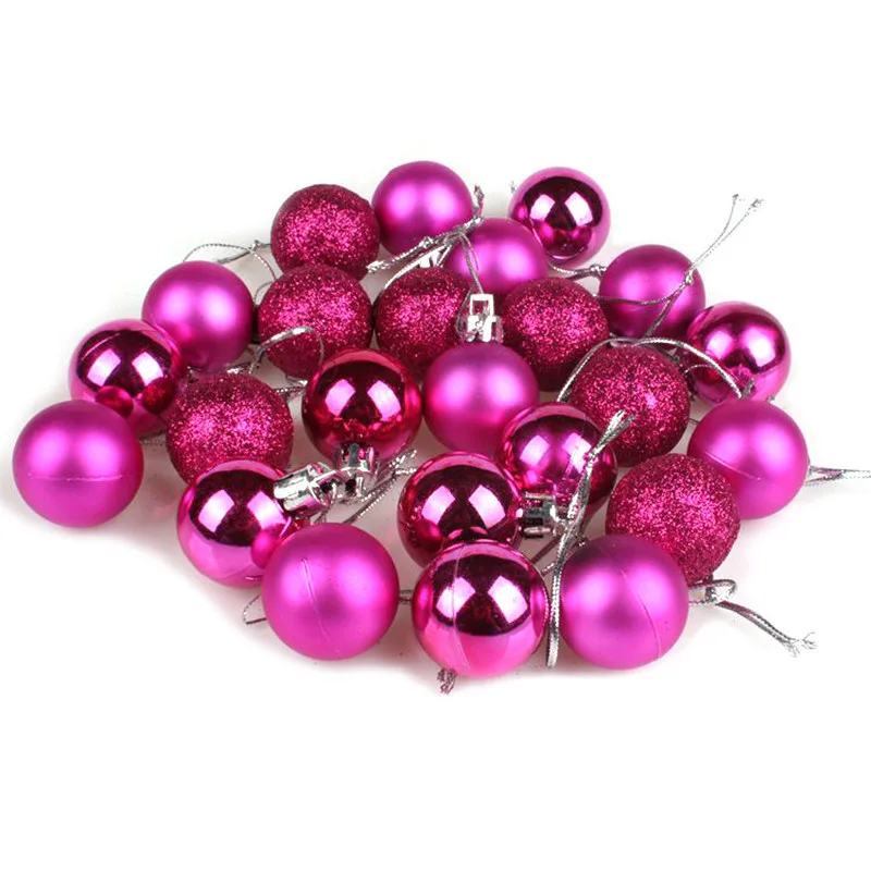 24Pcs 10 Colors Glitter Chic Christmas Ball Baubles Ornament For Happy New Year Party Decoration
24Pcs 10 Colors Glitter Chic Christmas Ball Baubles Ornament For Happy New Year Party Decoration