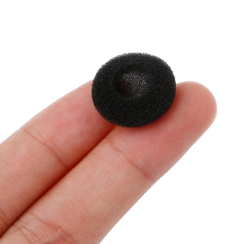 

OOTDTY New Black 30Pcs 15mm Soft Sponge Earphone Earbud Pad Covers Replacement For MP3 MP4 Mobile Phone