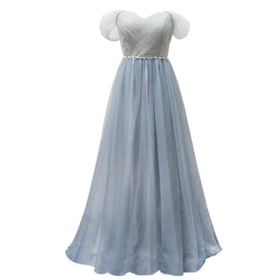 Blue Bridesmaid Dress Sweetheart Tulle Cheap Pleated Prom Gown Romantic Marriage Robe De Soire De Mariage
Blue Bridesmaid Dress Sweetheart Tulle Cheap Pleated Prom Gown Romantic Marriage Robe De Soire De Mariage
