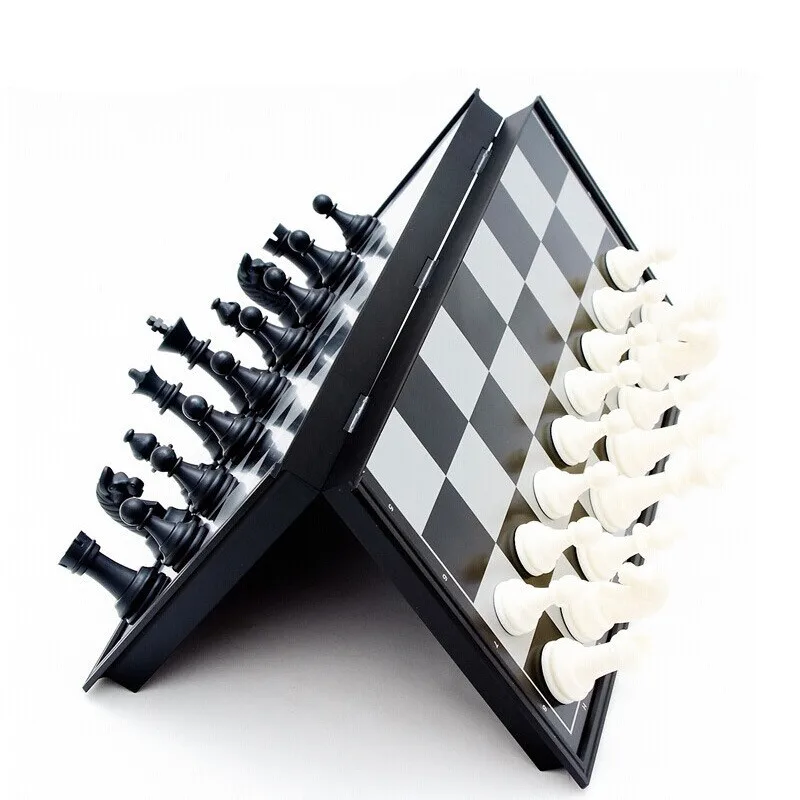 Portable magnetic black and white chess folding chess board children intellectual exercise game chess gift
Portable magnetic black and white chess folding chess board children intellectual exercise game chess gift