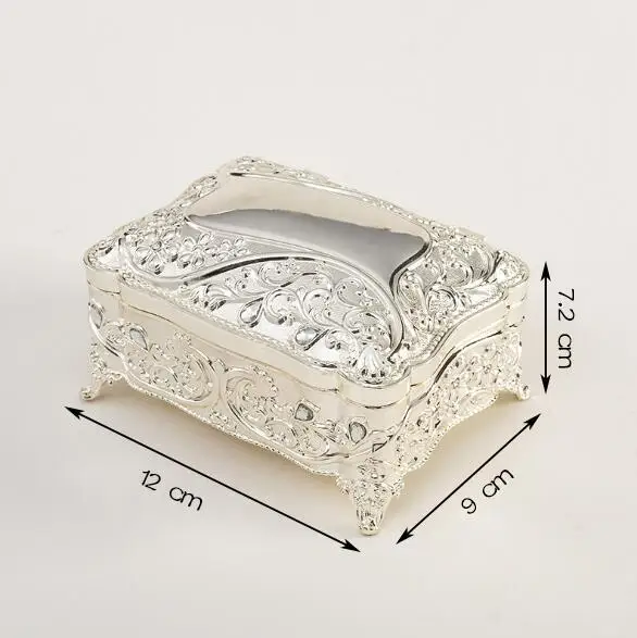 Europe Square wedding jewelry storage box zinc metal Home desktop storage box sliver/gold color Storage Display Cases Z073
Europe Square wedding jewelry storage box zinc metal Home desktop storage box sliver/gold color Storage Display Cases Z073
