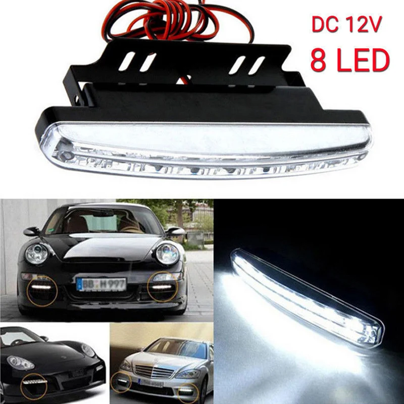 JX-LCLYL 1pc Universal 12V 8LED Car DRL Daytime Running Light Driving Fog Lamp White
JX-LCLYL 1pc Universal 12V 8LED Car DRL Daytime Running Light Driving Fog Lamp White