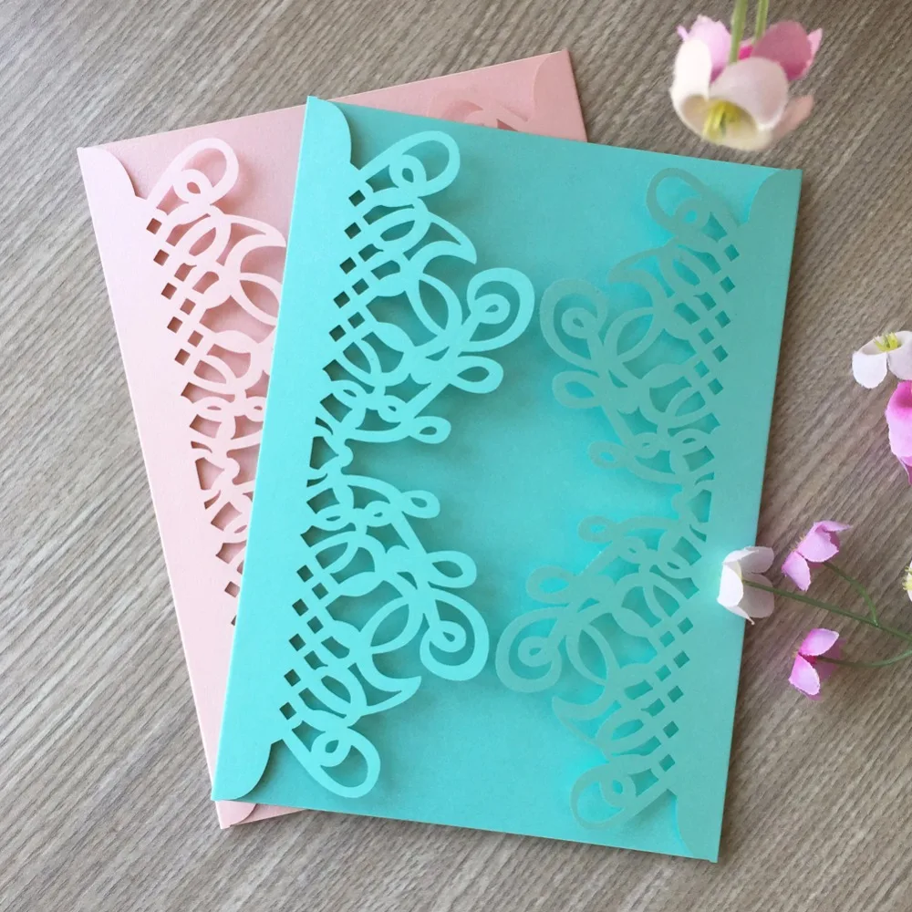 50pcs/Lot Laser Cut Exquisite Tiffany Blue Wedding Invitations Cards Party Decoration Personalized Greeting Card
50pcs/Lot Laser Cut Exquisite Tiffany Blue Wedding Invitations Cards Party Decoration Personalized Greeting Card