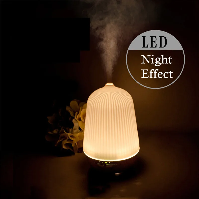 

100ml Warm Light Aroma Diffuser Humidifier Aromatherapy Essential Oil Diffuser For Bedroom Mute Ultrasonic Mist Maker Sprayer