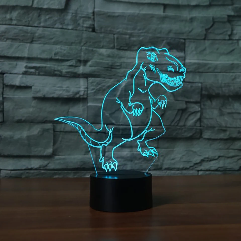 Dinosaur 3D Lamp LED Night Light With Micro USB Table Lamp Baby Sleeping Atmosphere lamp Best Gift Toy
Dinosaur 3D Lamp LED Night Light With Micro USB Table Lamp Baby Sleeping Atmosphere lamp Best Gift Toy