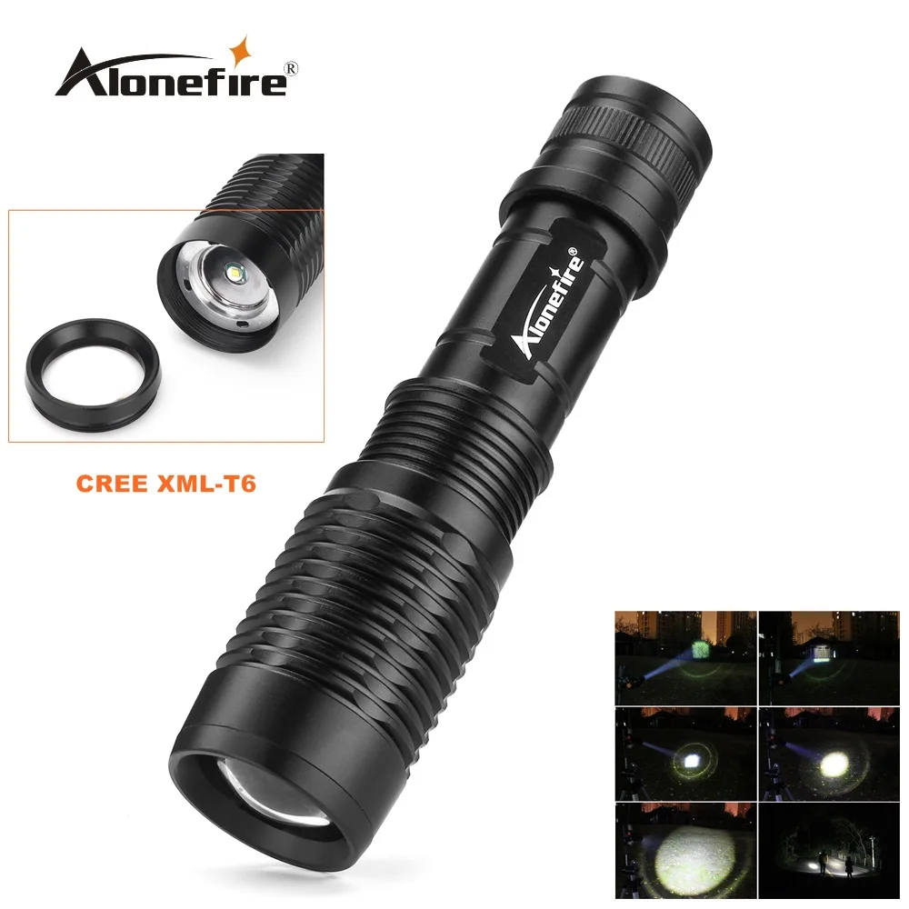 Alonefire H230 CREE XM-L T6 светодиодный фонарик масштабируемый Водонепроницаемый