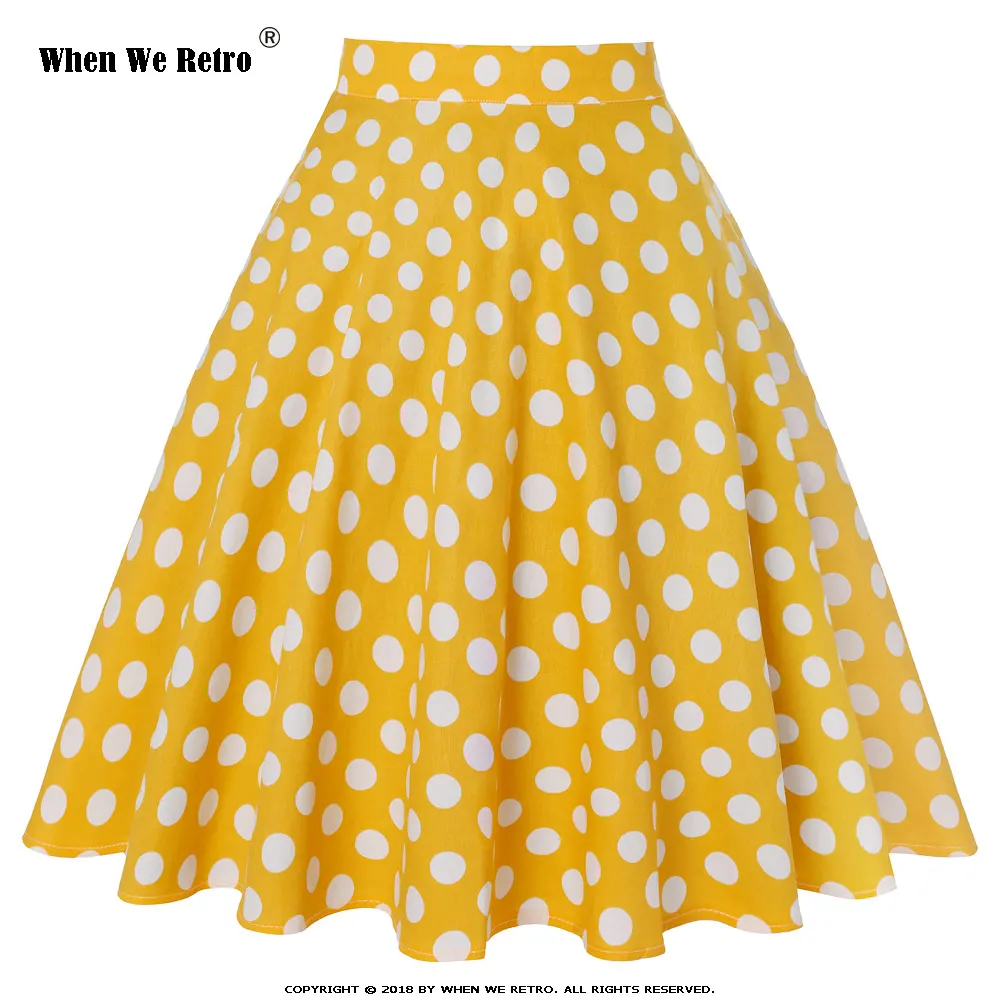 When We Retro 2021 Polka Dot Skirts High Waist Women VD0020 Cotton Yellow with White Dots Swing A-Line Vintage Midi Skirts
When We Retro 2021 Polka Dot Skirts High Waist Women VD0020 Cotton Yellow with White Dots Swing A-Line Vintage Midi Skirts