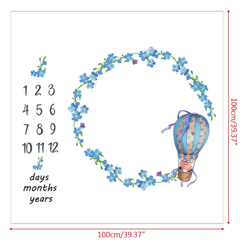 Newborn Baby Milestone Number Flower Balloon Bear Pattern Mat Blanket Photography Background Backdrop Cloth
Newborn Baby Milestone Number Flower Balloon Bear Pattern Mat Blanket Photography Background Backdrop Cloth