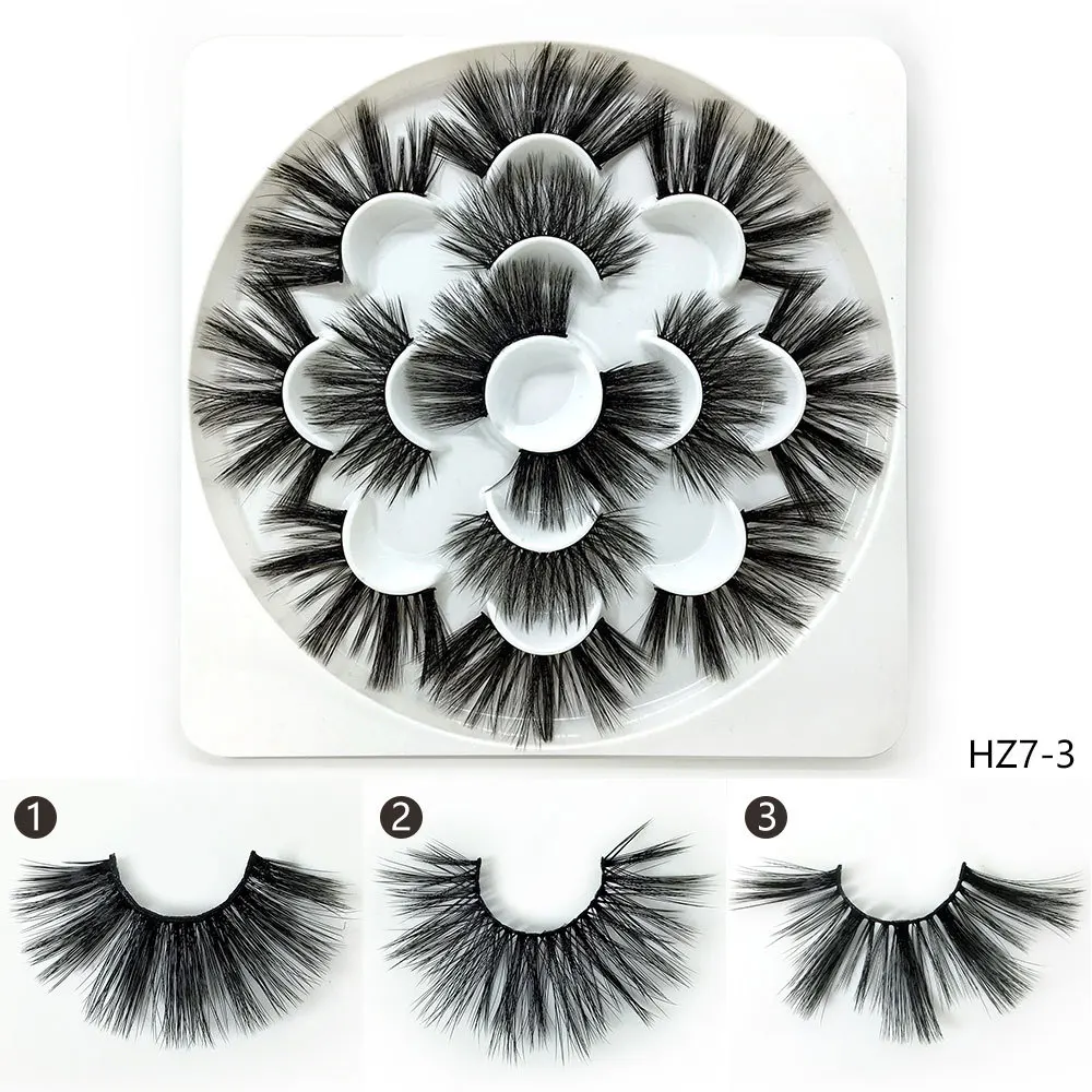 New 3/7/12 Pairs 3D Mink Hair False Eyelashes Flower 25mm Lashes Thick Long Fluffy Handmade Mink Fashion Eyelash Makeup Tools
New 3/7/12 Pairs 3D Mink Hair False Eyelashes Flower 25mm Lashes Thick Long Fluffy Handmade Mink Fashion Eyelash Makeup Tools