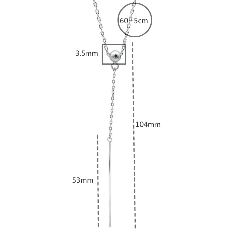 Flyleaf Geometric Strip Long Necklaces & Pendants Real 925 Sterling Silver Necklace For Women Fashion Chain Fine Jewelry Gift
Flyleaf Geometric Strip Long Necklaces & Pendants Real 925 Sterling Silver Necklace For Women Fashion Chain Fine Jewelry Gift