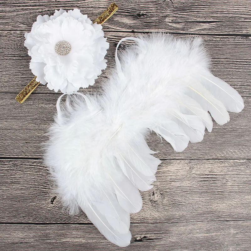 6set/lot High Quality Newborn Angel Feather Wings + Baby Girl Peony Flower Headband Hair Accessories For Baby Photography Props
6set/lot High Quality Newborn Angel Feather Wings + Baby Girl Peony Flower Headband Hair Accessories For Baby Photography Props