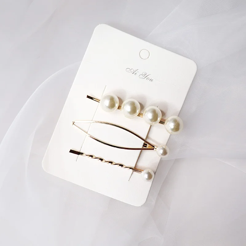 1 SET Metal Minimalist Hair Accessories Geometric Irregular Hair Clip Imitiation Pearl Hairpin Barrettes Hairgrip 
1 SET Metal Minimalist Hair Accessories Geometric Irregular Hair Clip Imitiation Pearl Hairpin Barrettes Hairgrip