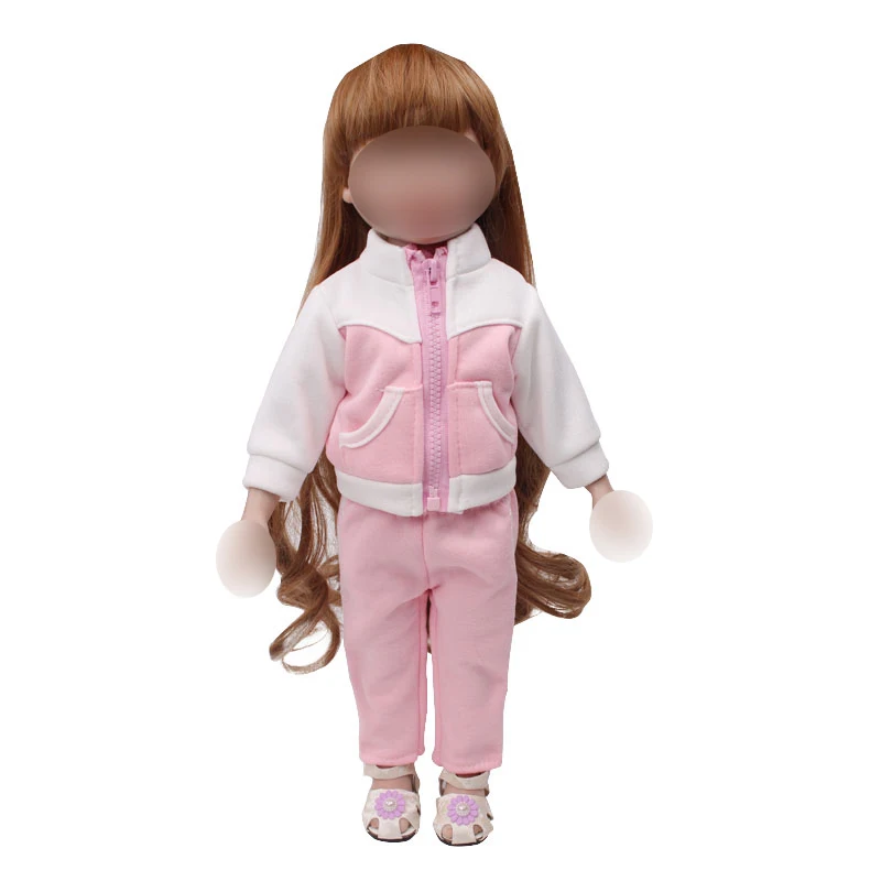 18 inch Girls doll clothes Fashionable pink suit American new born dress Baby toys fit 43 cm baby c656
18 inch Girls doll clothes Fashionable pink suit American new born dress Baby toys fit 43 cm baby c656