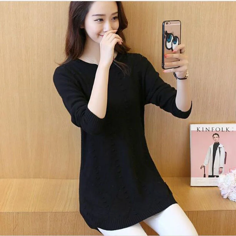 New Autumn Winter Women Sweaters knitted Pullover Solid Color O-neck Long-sleeved Sweaters Fashion Loose Knit Pullover Women
New Autumn Winter Women Sweaters knitted Pullover Solid Color O-neck Long-sleeved Sweaters Fashion Loose Knit Pullover Women
