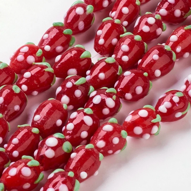 100 pcs 3D Strawberry Fruit Handmade Lampwork Beads for DIY Jewelry Making Earring Bracelet Necklace Finding Wholesale F70
100 pcs 3D Strawberry Fruit Handmade Lampwork Beads for DIY Jewelry Making Earring Bracelet Necklace Finding Wholesale F70