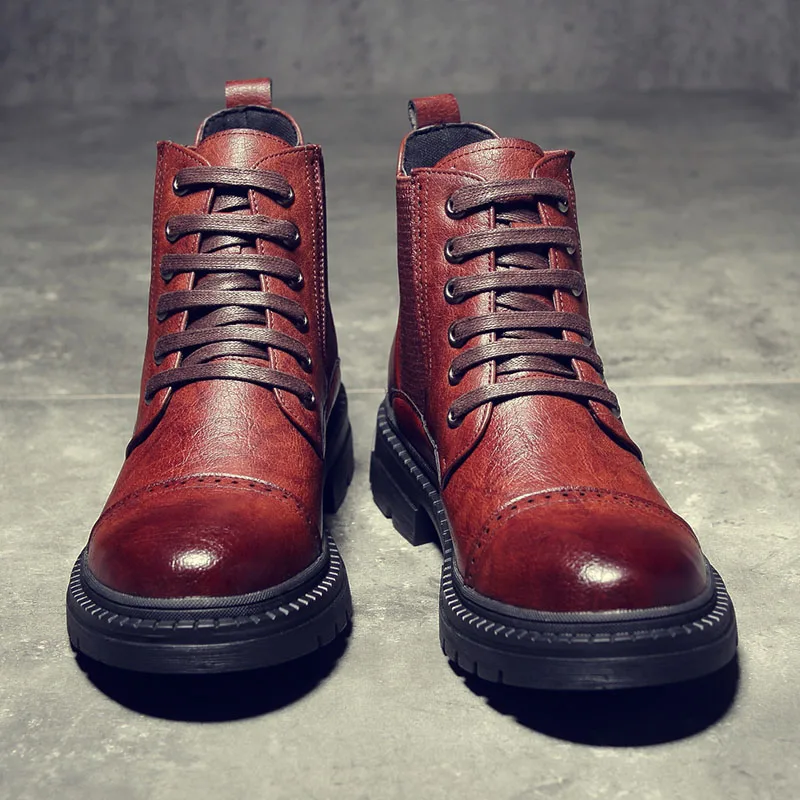 Yomior Men Shoes Split Leather Autumn Winter Fashion Formal Ankle Boots Platform British Men Dress Boots Outdoor Work Boots
Yomior Men Shoes Split Leather Autumn Winter Fashion Formal Ankle Boots Platform British Men Dress Boots Outdoor Work Boots
