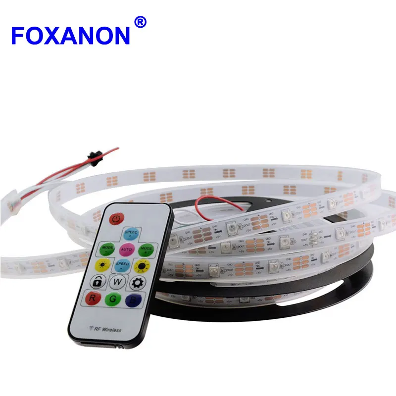 WS2812B 2812 IC RGB Светодиодная лента DC 5V Водонепроницаемая WS2812 5050 RGB светодиодная Пиксельная полоса Мечта Цвет индивидуально Адресуемая умная пол...
WS2812B 2812 IC RGB Светодиодная лента DC 5V Водонепроницаемая WS2812 5050 RGB светодиодная Пиксельная полоса Мечта Цвет индивидуально Адресуемая умная пол...