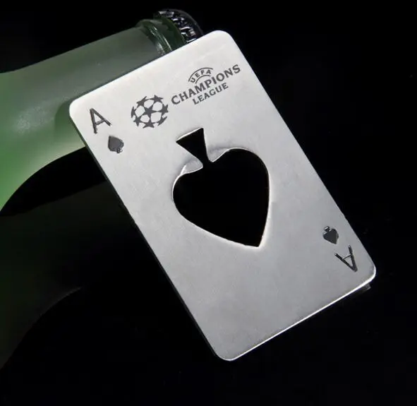 Personalized stainless steel bottle opener Spades A beer opener engrave with your restaurant name/logo bottle opener keychain
Personalized stainless steel bottle opener Spades A beer opener engrave with your restaurant name/logo bottle opener keychain