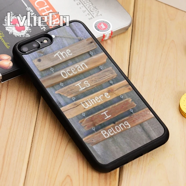 LvheCn чехол для телефона с цитатой морского серфинга iPhone 5 6s 7 8 plus 11 12 Pro X XR XS max Samsung S7