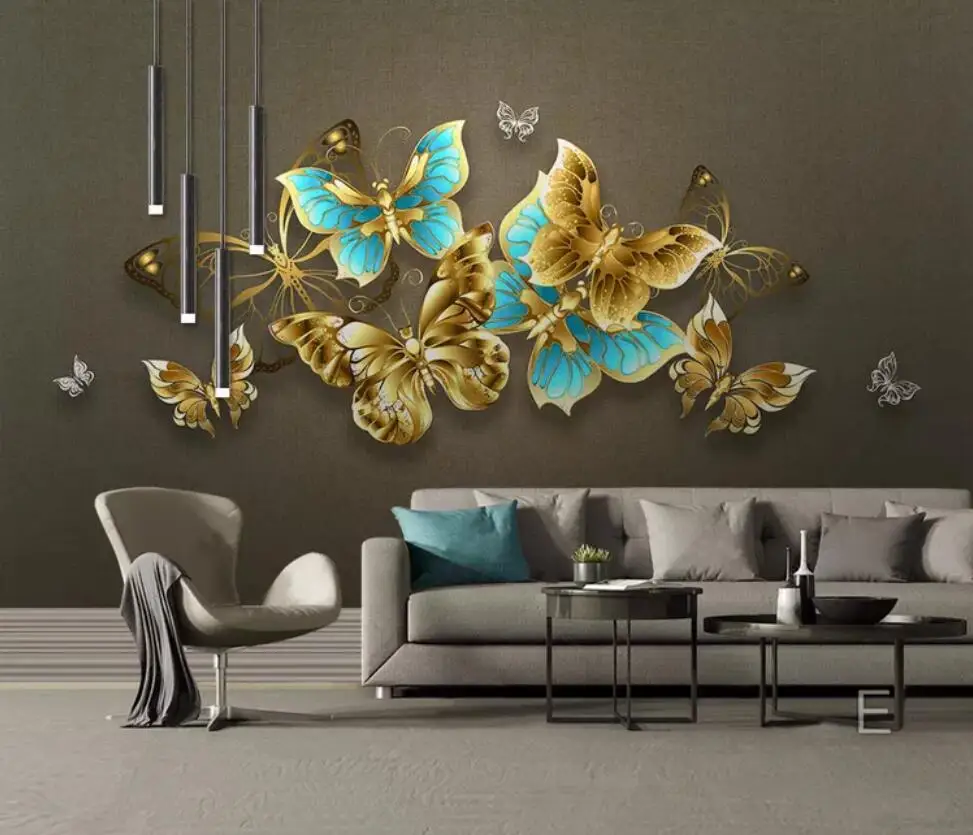 Hand-painted light luxury dazzle color 3D 3D butterfly nostalgia background wall decoration wallpaper murals
Hand-painted light luxury dazzle color 3D 3D butterfly nostalgia background wall decoration wallpaper murals