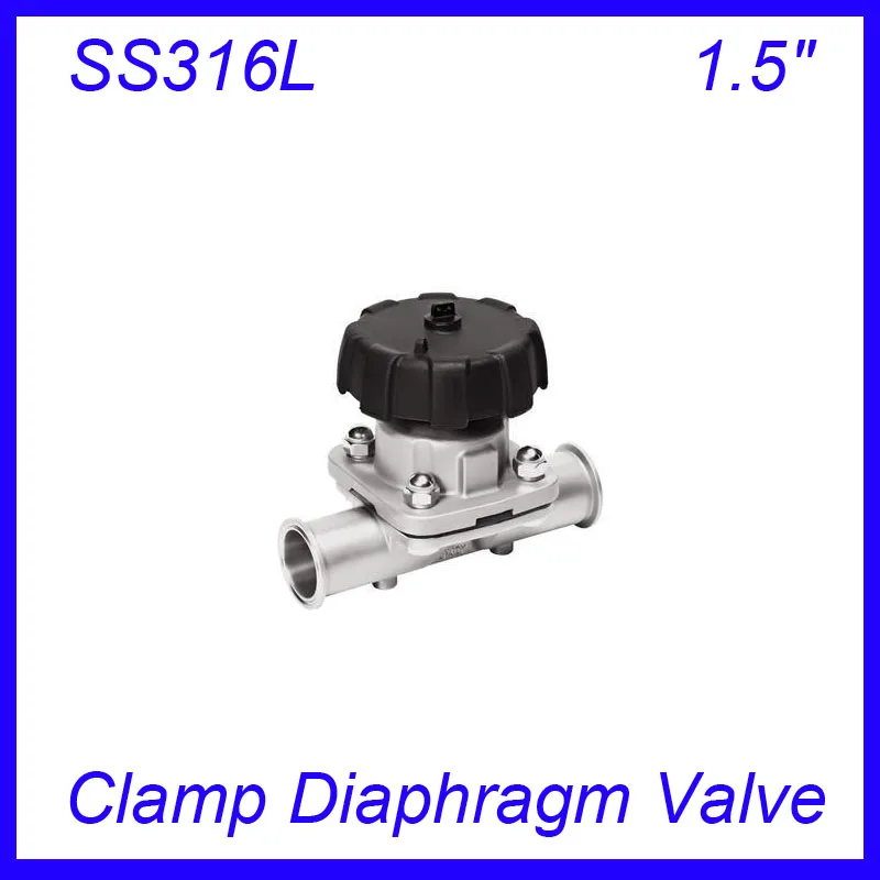 Клапан диафрагменный SS316L EPDM с зажимом, санитарный стерильный пищевой класса f для вина, молока, напитков, 1,5 дюйма
Клапан диафрагменный SS316L EPDM с зажимом, санитарный стерильный пищевой класса f для вина, молока, напитков, 1,5 дюйма