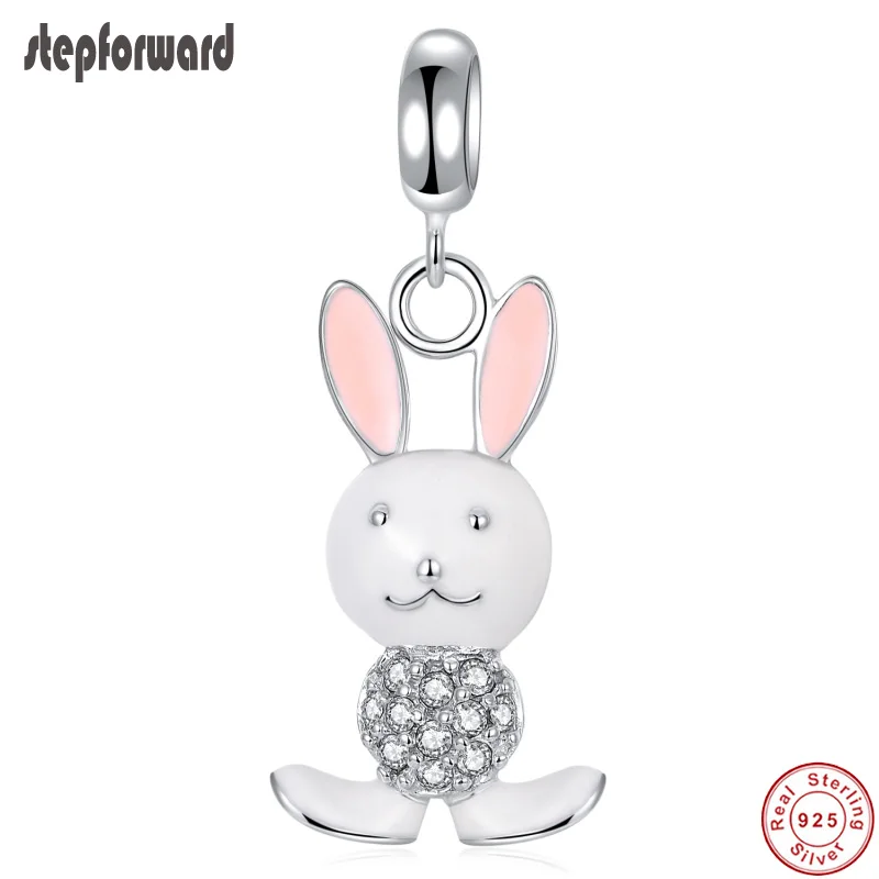 Fashion NEW Lovely Rabbit Design 925 Sterling Silver Enamel Rabbit Hanging Charm Fit Bracelets & Bangles DIY Jewelry Women Gift
Fashion NEW Lovely Rabbit Design 925 Sterling Silver Enamel Rabbit Hanging Charm Fit Bracelets & Bangles DIY Jewelry Women Gift