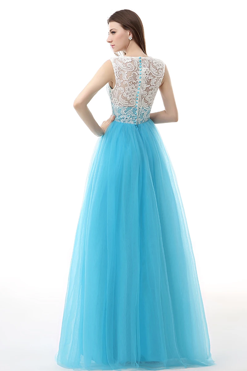 Real Model White Lace Girls Prom Party Dresses Tulle Blue A Line Evening Dresses New Arrival Cheap
Real Model White Lace Girls Prom Party Dresses Tulle Blue A Line Evening Dresses New Arrival Cheap